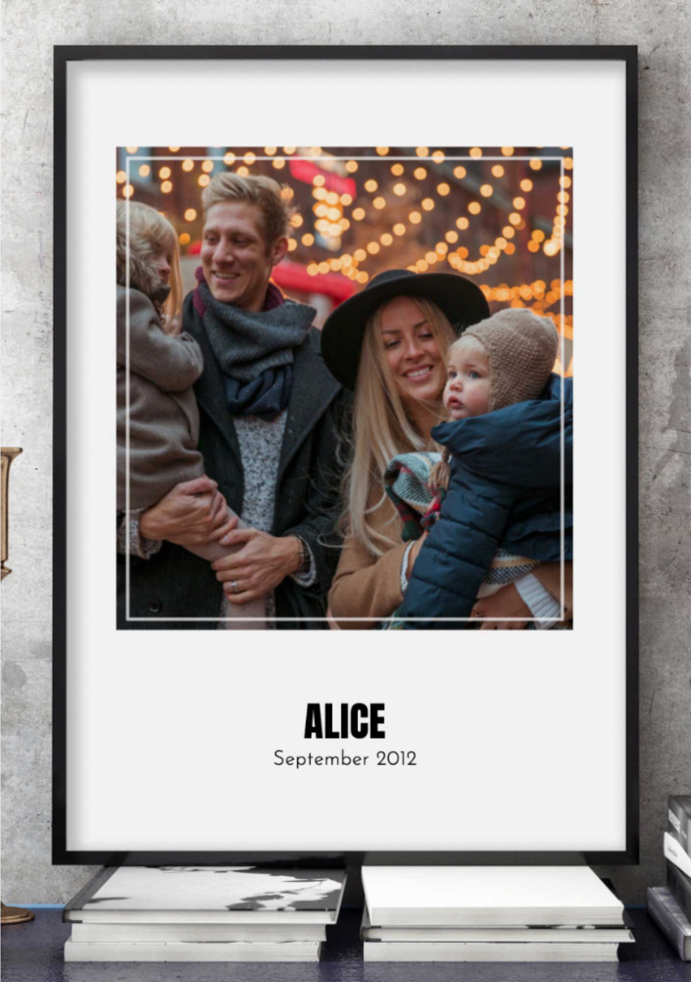 Opret en fotoposter med passepartout og tekst