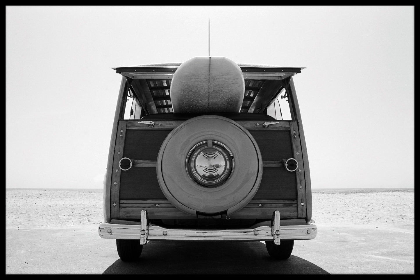 Træ Station Wagon Surf plakat