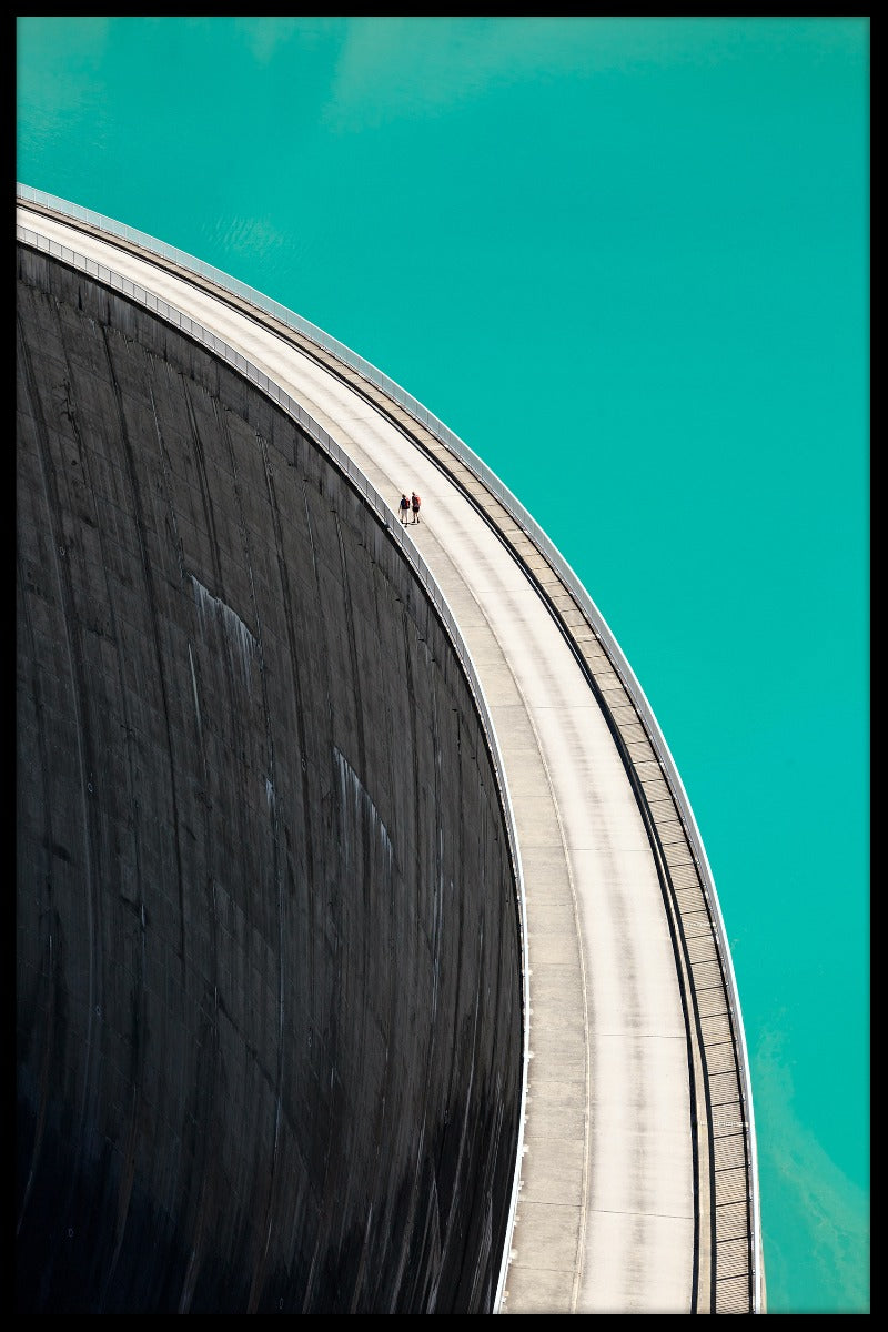 plakat Stausee Mooserboden Dam