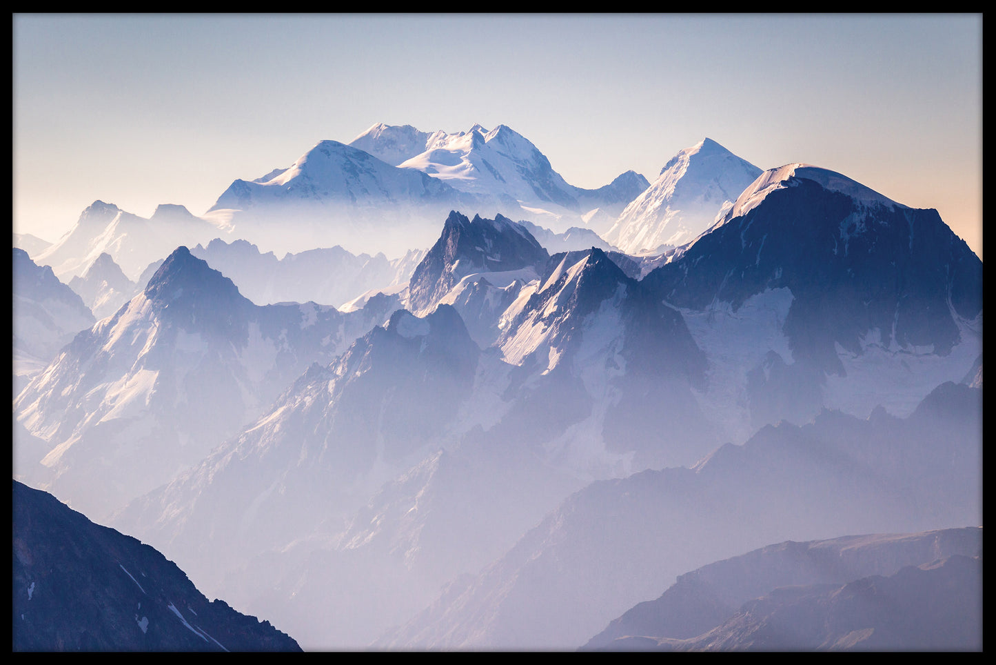 Vackra Misty Mountains plakat