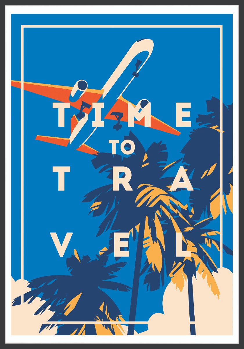 Tid til at rejse Vintage plakat