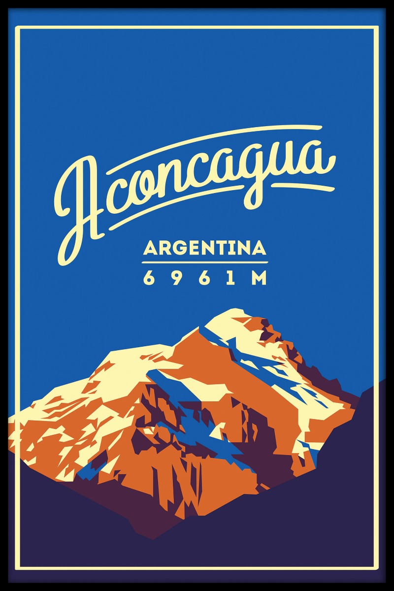 Aconcagua vintage plakat