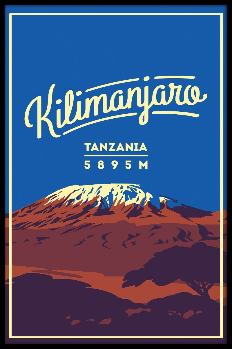 Kilimanjaro vintage plakat