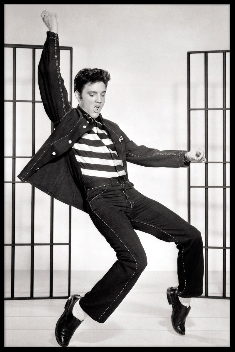 Dansende Elvis vintage plakat