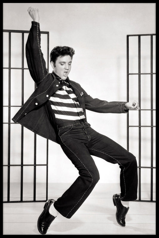 Dansende Elvis vintage plakat