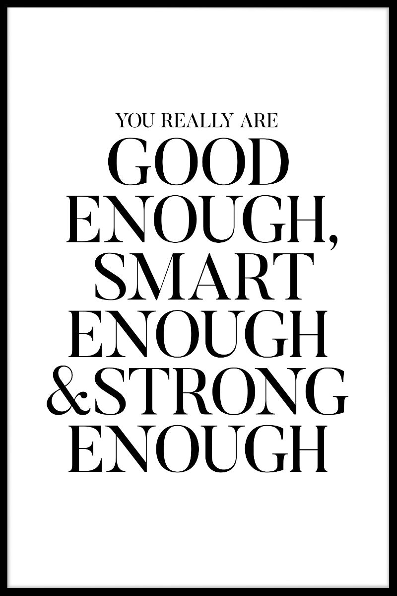 God nok smart nok plakat