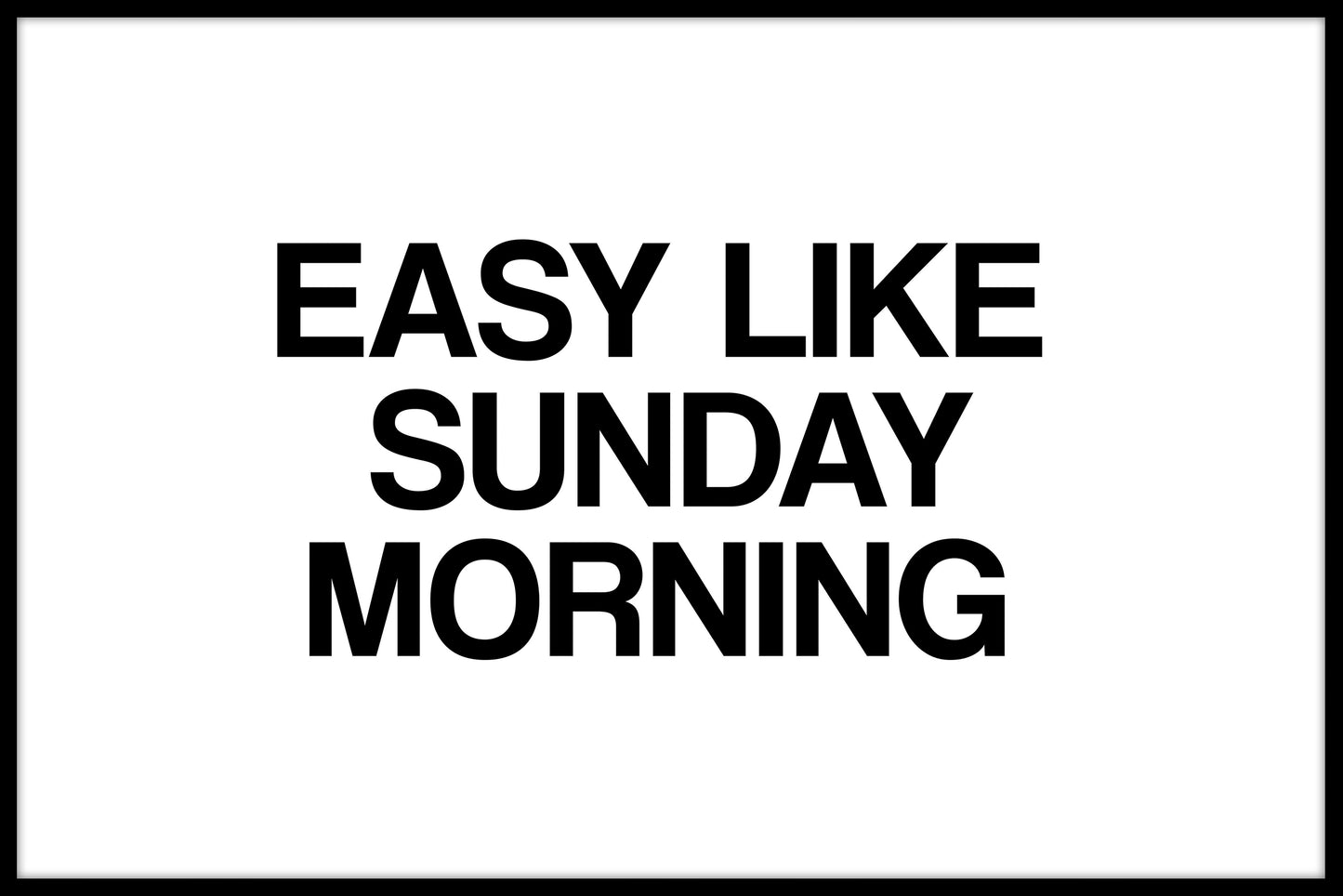 Let som søndag morgen indlæg