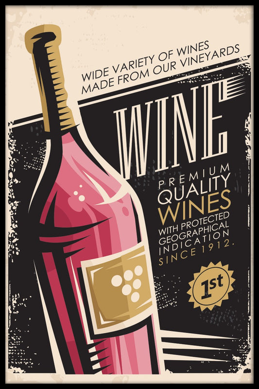 Vin vintage plakat