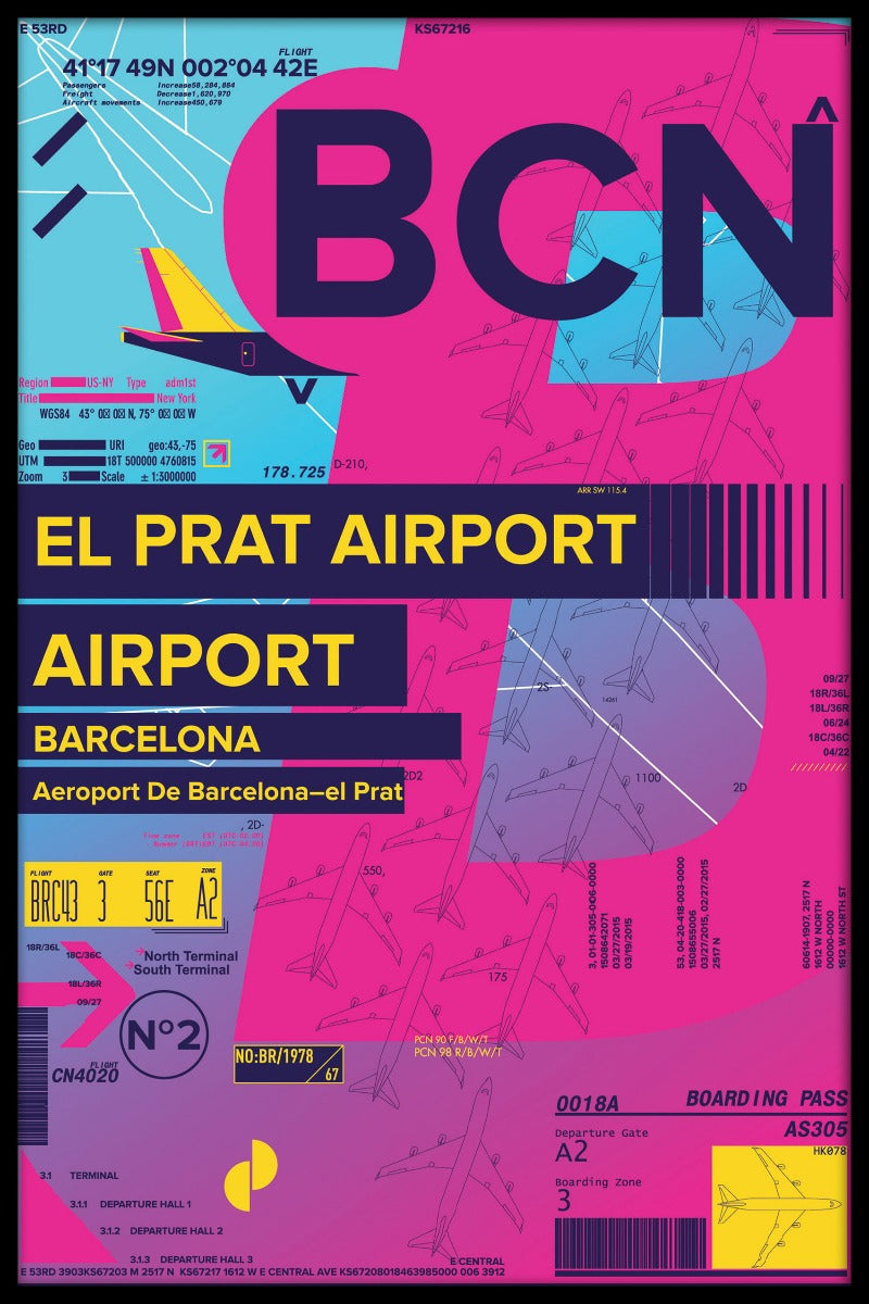 registrerer BCN Barcelona-el Prat Lufthavn