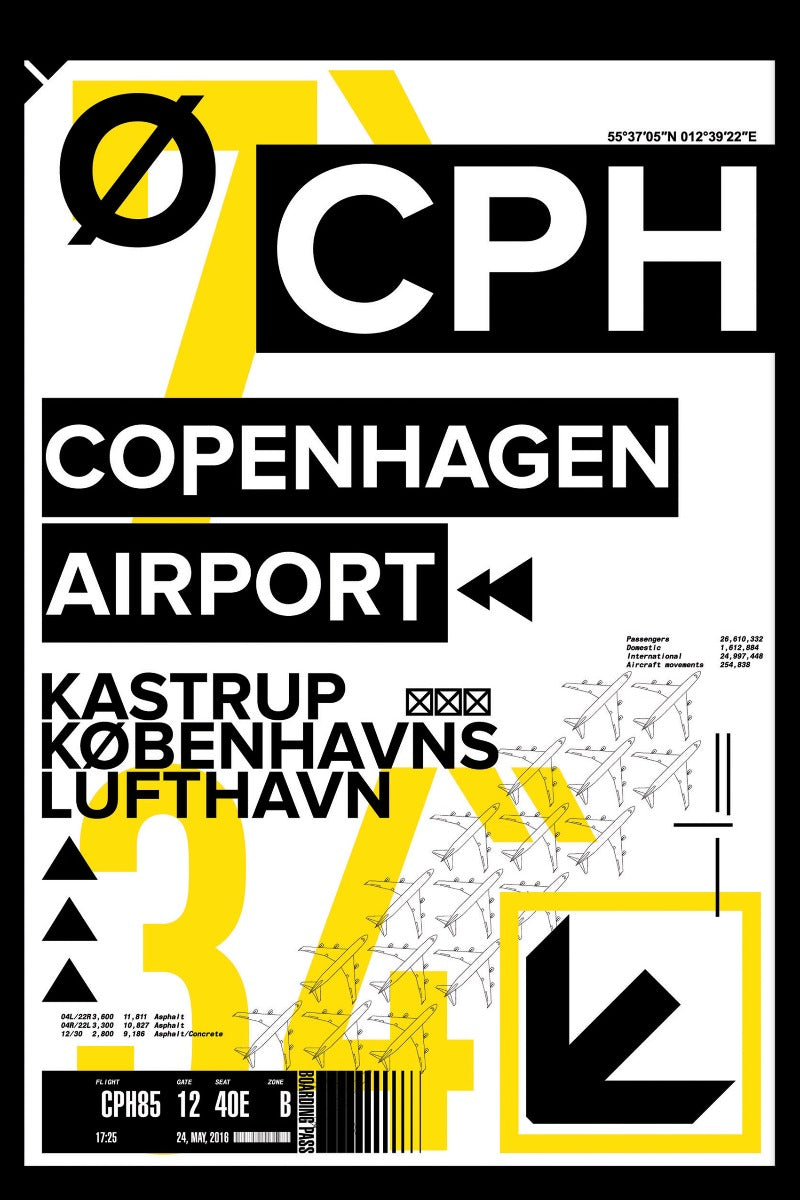 CPH Københavns Lufthavn plakat