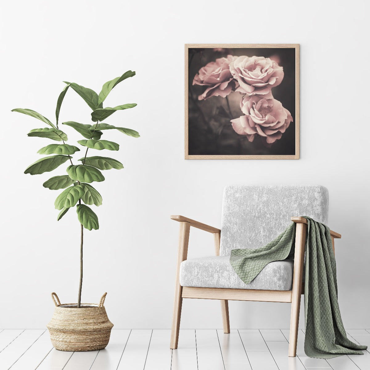 Vintage blomster plakat