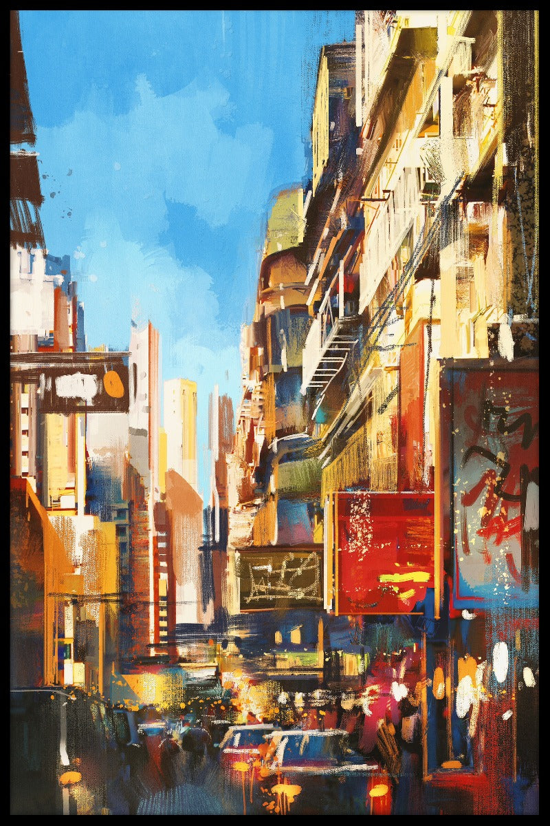 City Street Painting N05 plakat
