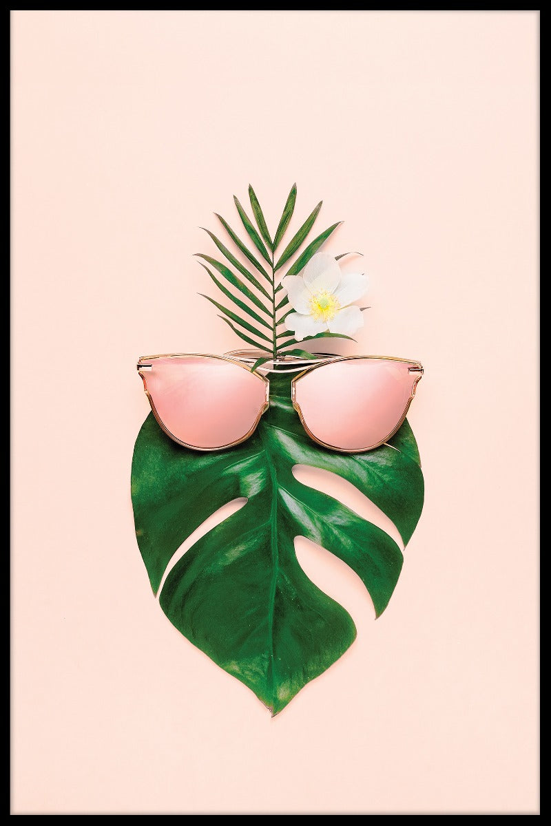 Retro Monstera plakat