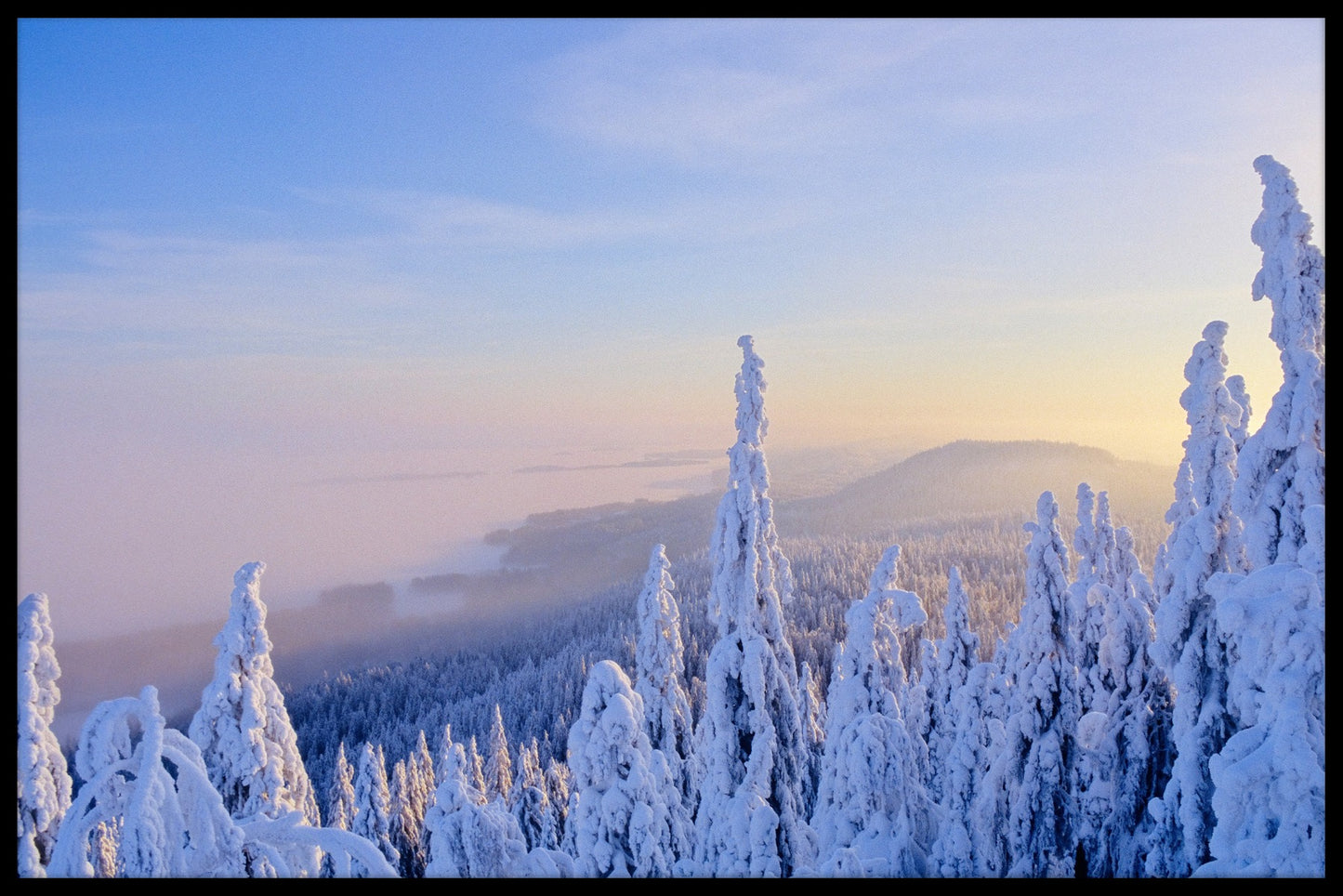 Vinterlandskab Finland plakat
