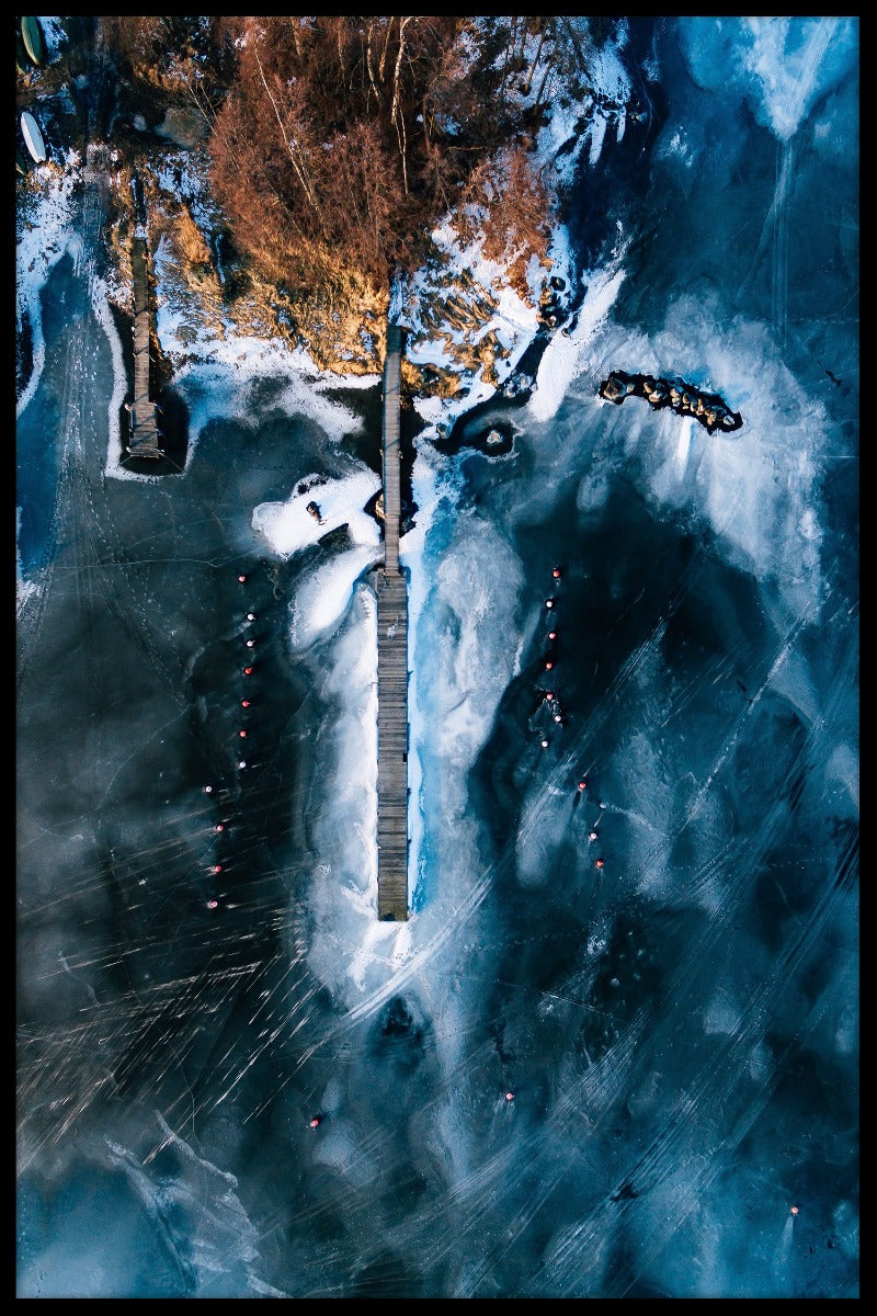Frozen Lake Finland plakat