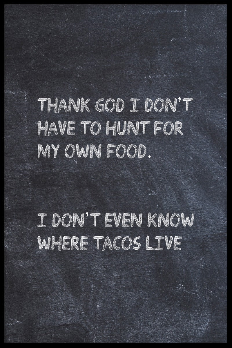 plakat Hvor bor tacos
