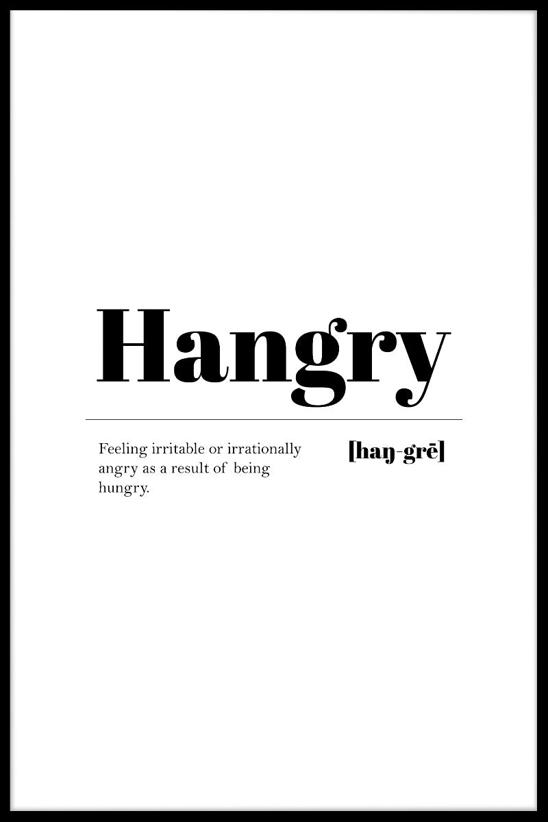Hangry plakater