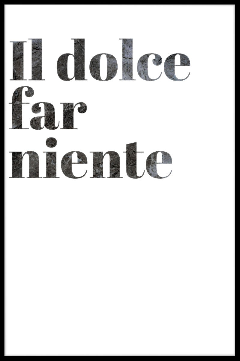 Il Dolce Far Niente plakater