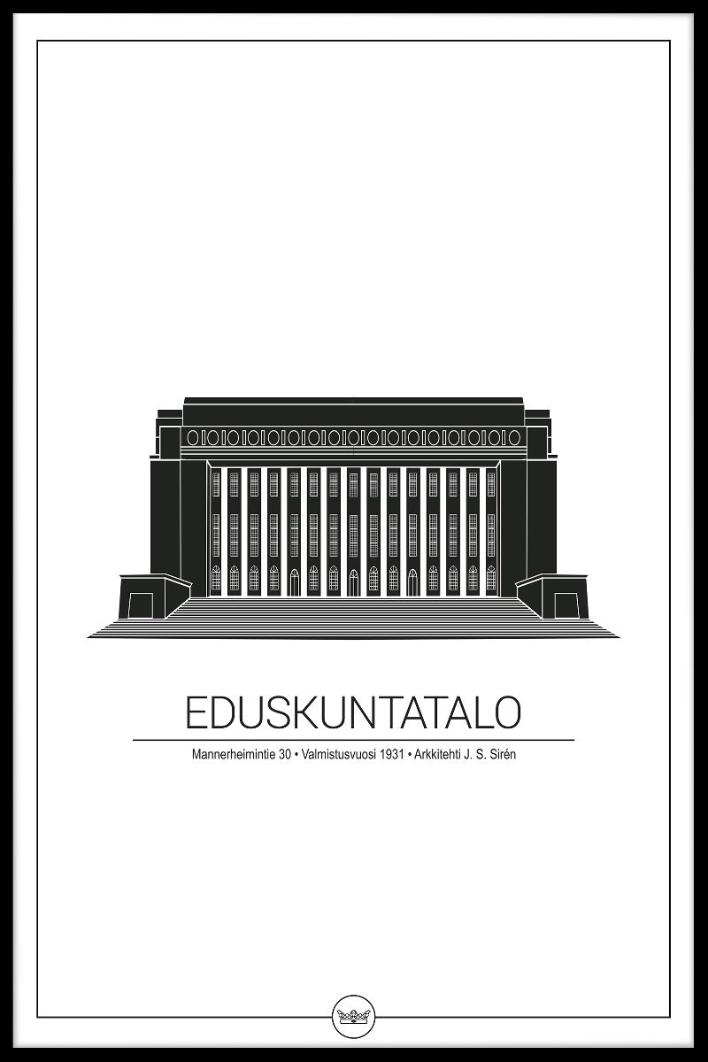 Riksdaghuset Helsinki plakat