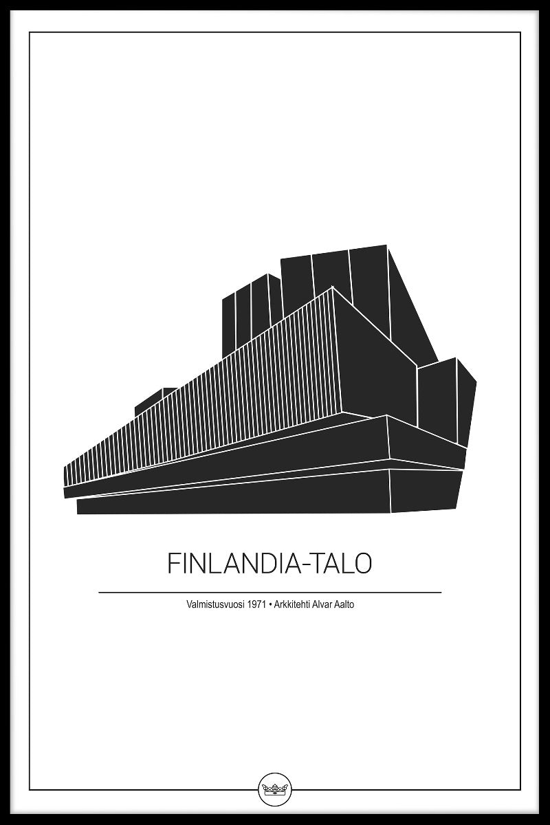 Finlandia Hall Helsingfors plakat