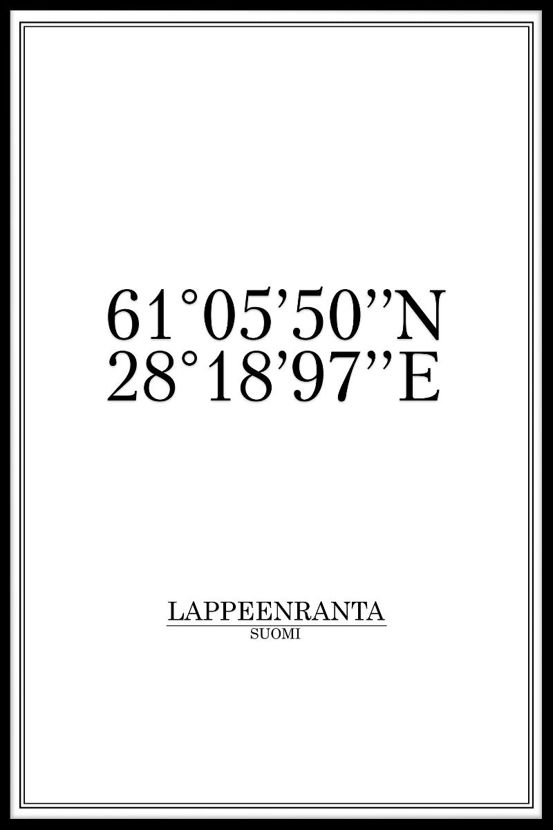 posteringer for Villmanstrands koordinater