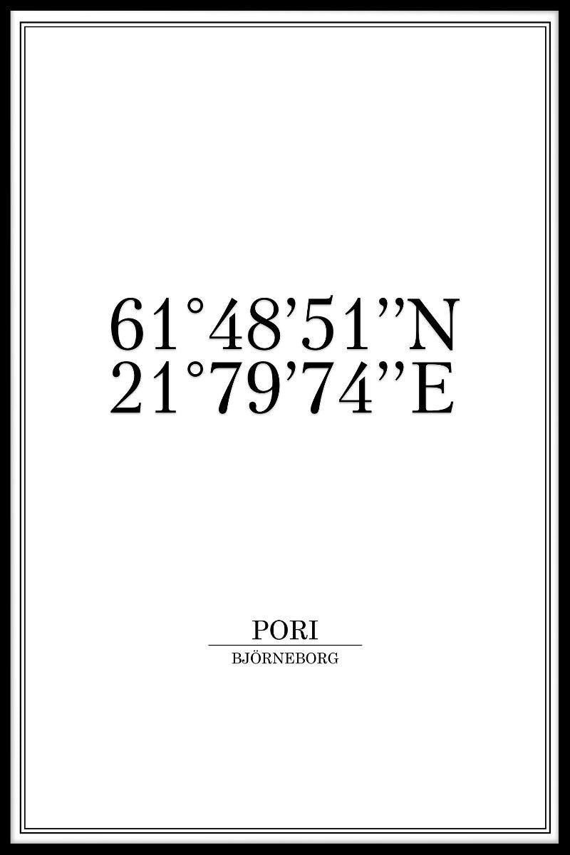 Poris koordinatpost