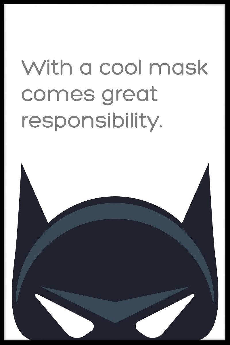 Fed maske plakat