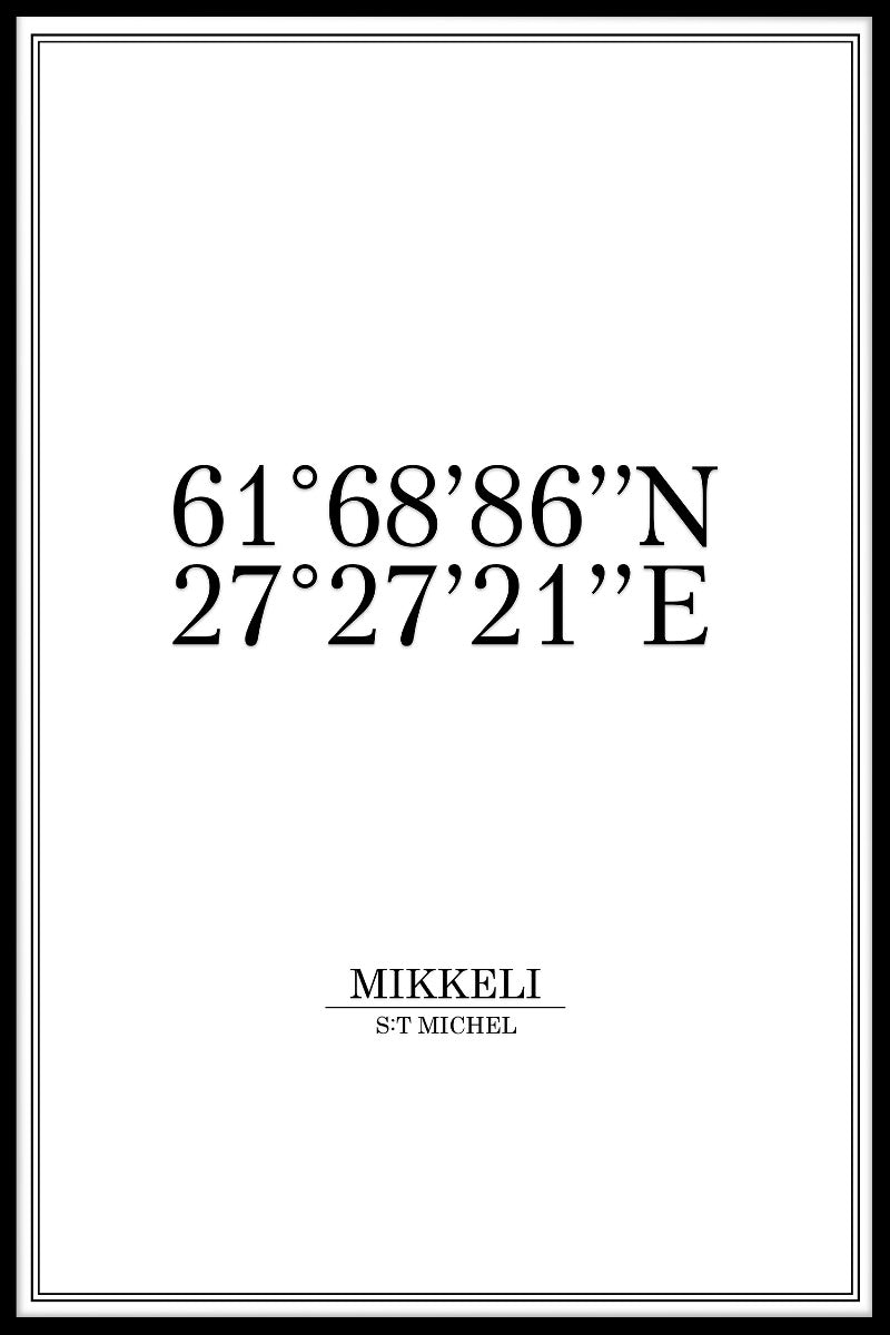 plakat Micheli Coordinates