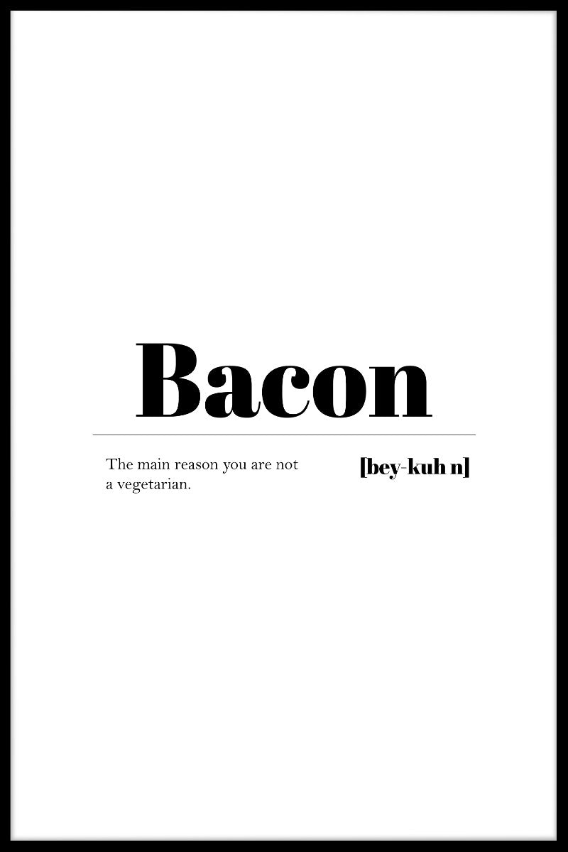 Bacon plakat