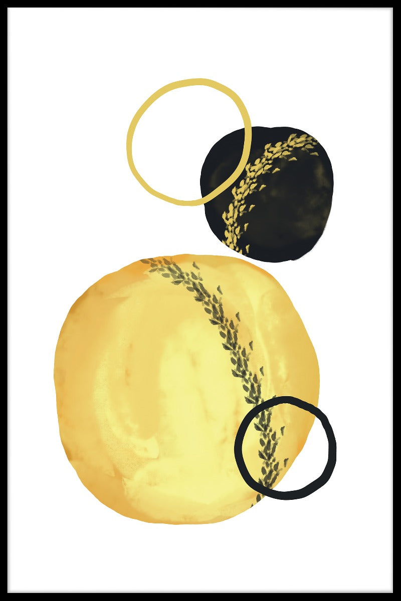 Abstrakte cirkler plakat