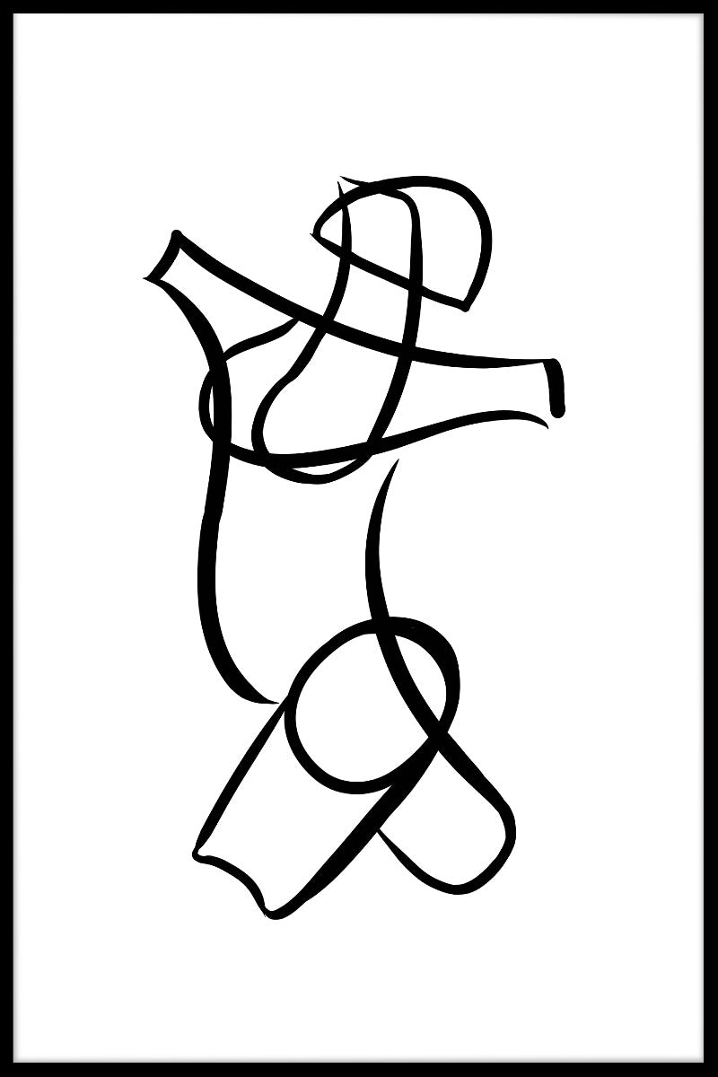 Motion Line Art plakat