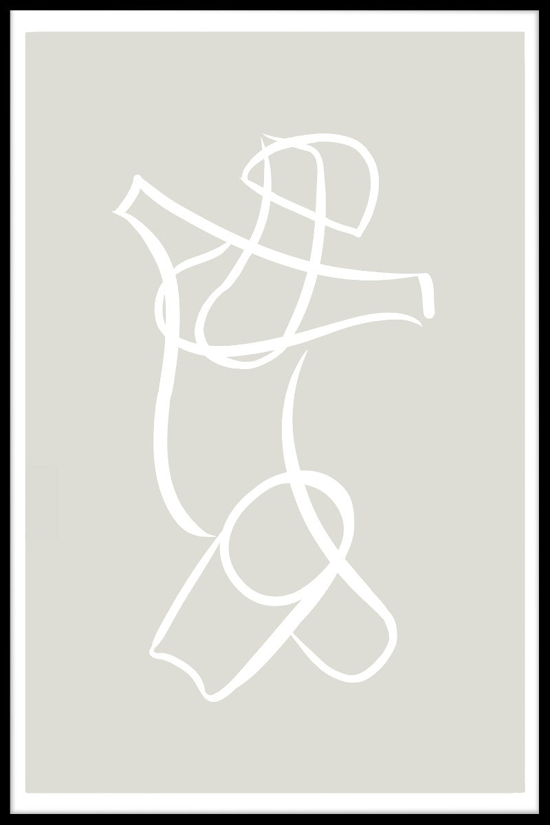 Motion Line Art N02 plakat