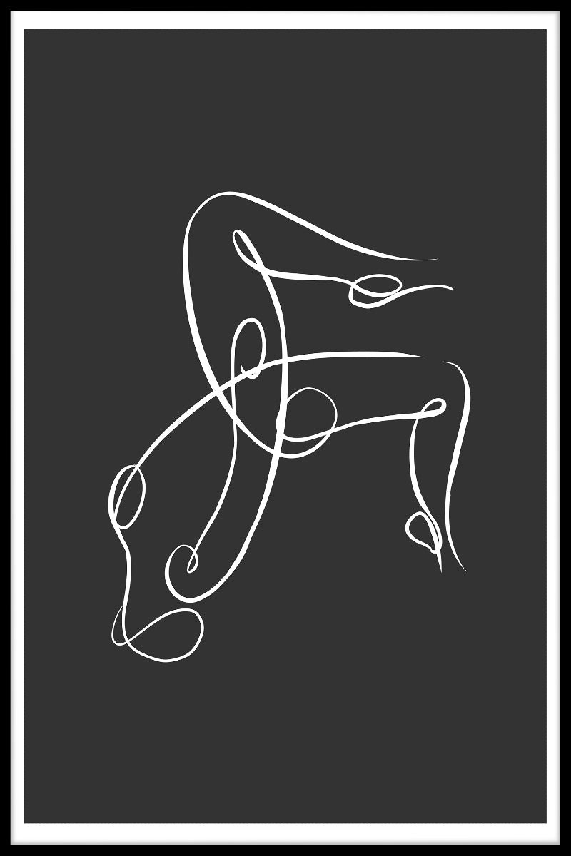 Motion Line Art N03 plakat