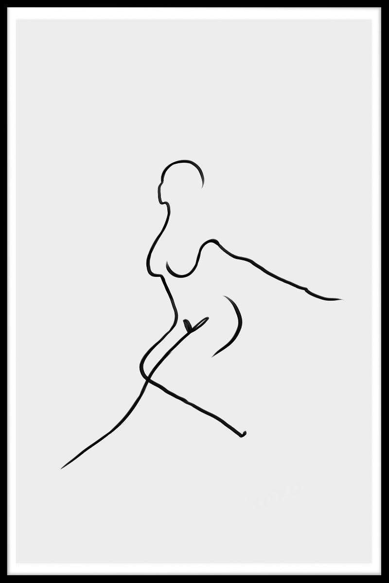 Pose Line Art plakat