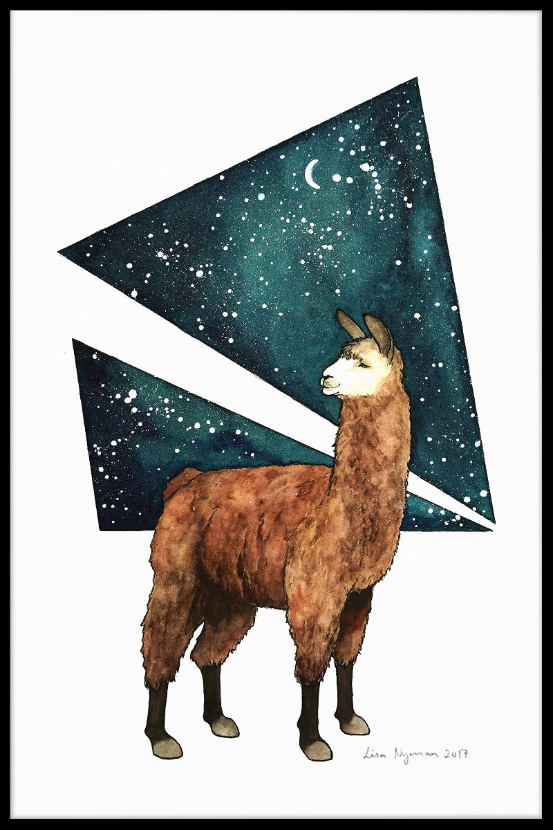 Kosmisk lama plakat