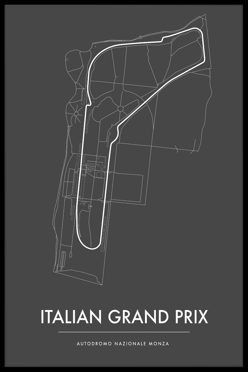 Monza italiensk GP plakat