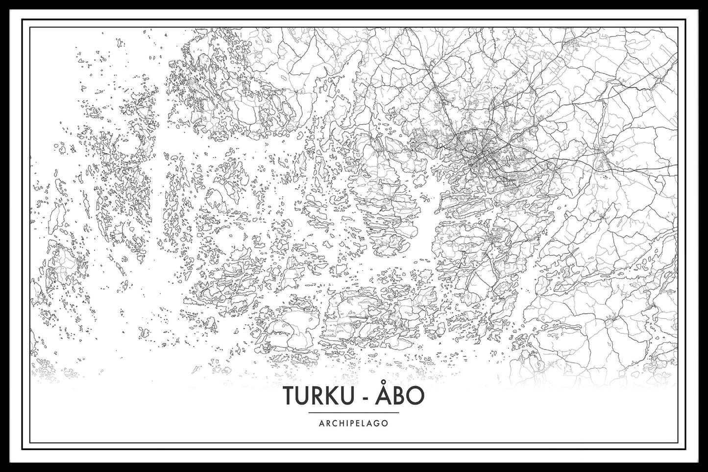 Kortposter for Turku skærgårdskort