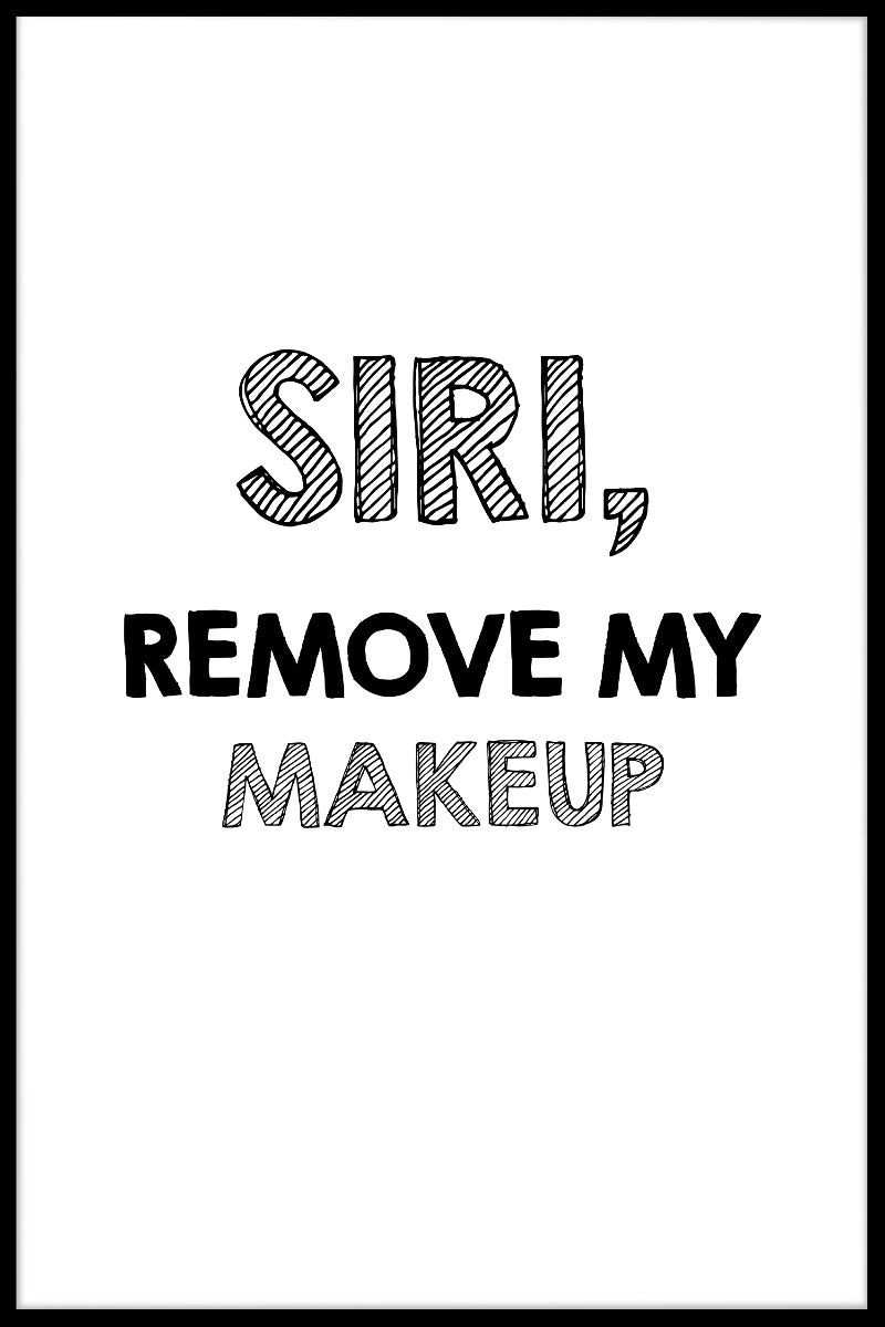 Fjern min makeup-plakat