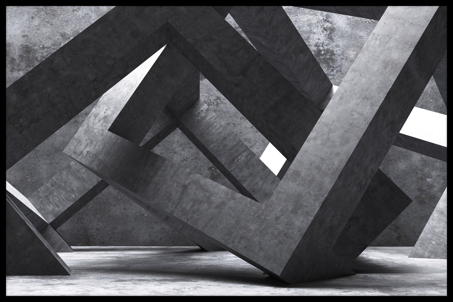Abstrakt arkitektur plakat