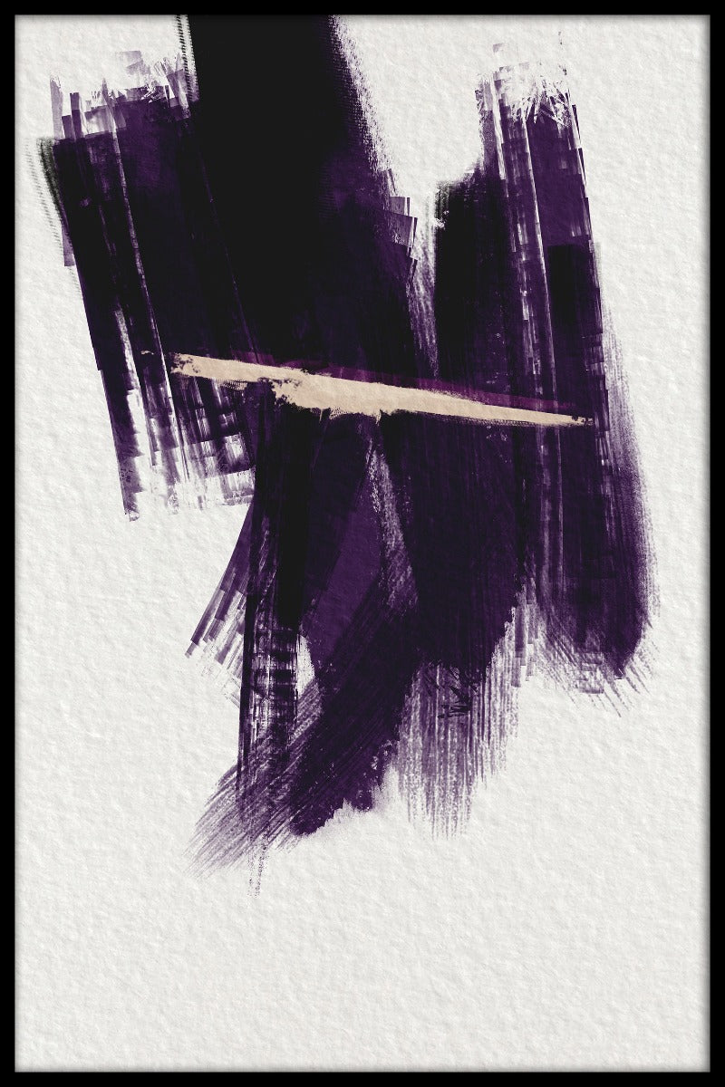 Paint Strokes abstrakt plakat