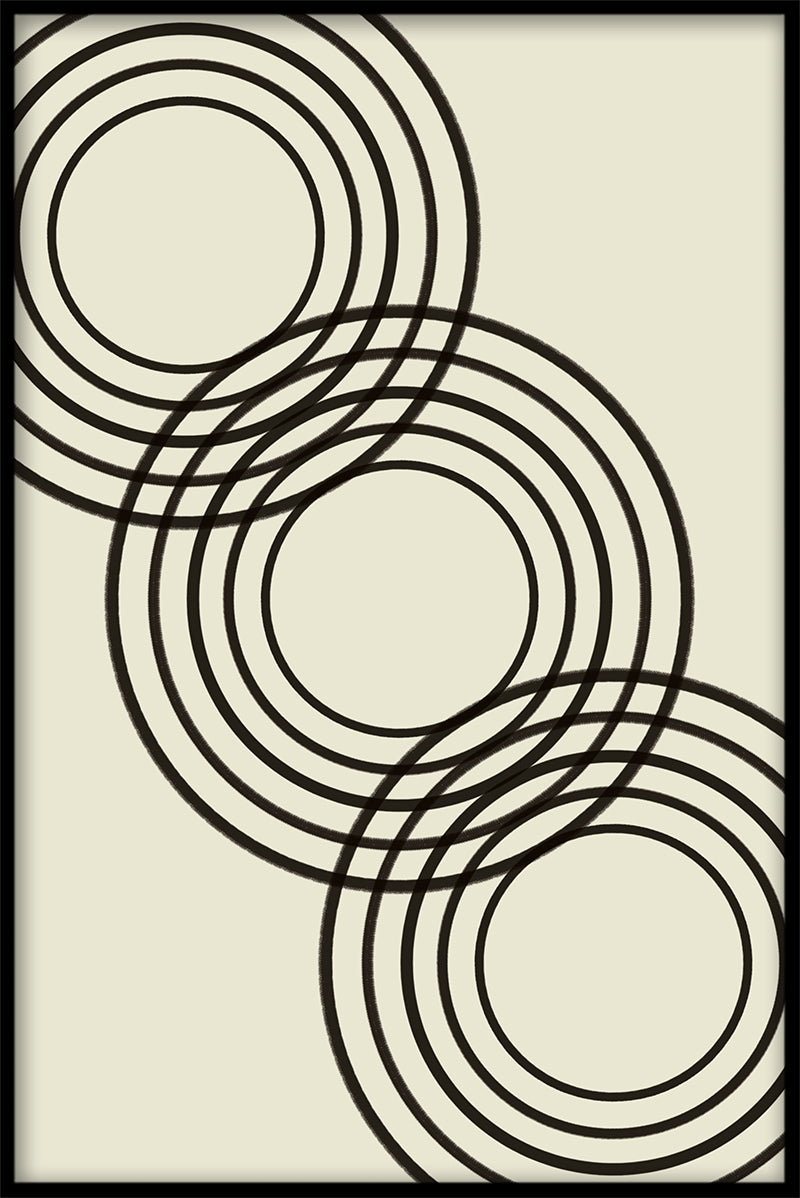 Abstrakte ringe kunst plakater