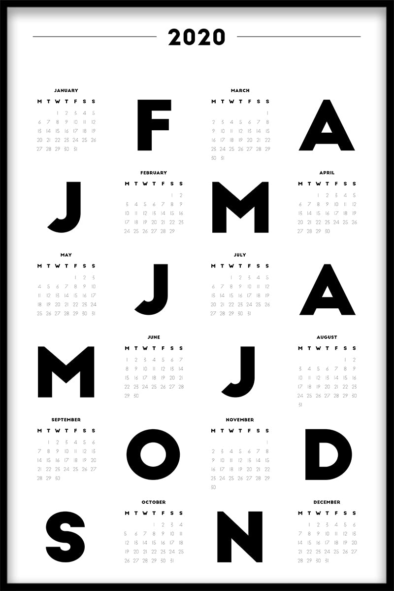 Kalender N01 poster