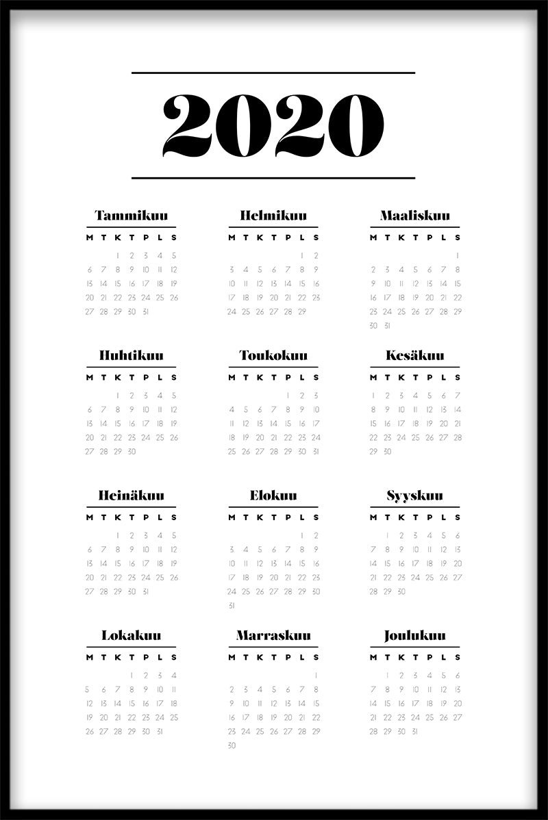 Kalender N03 poster