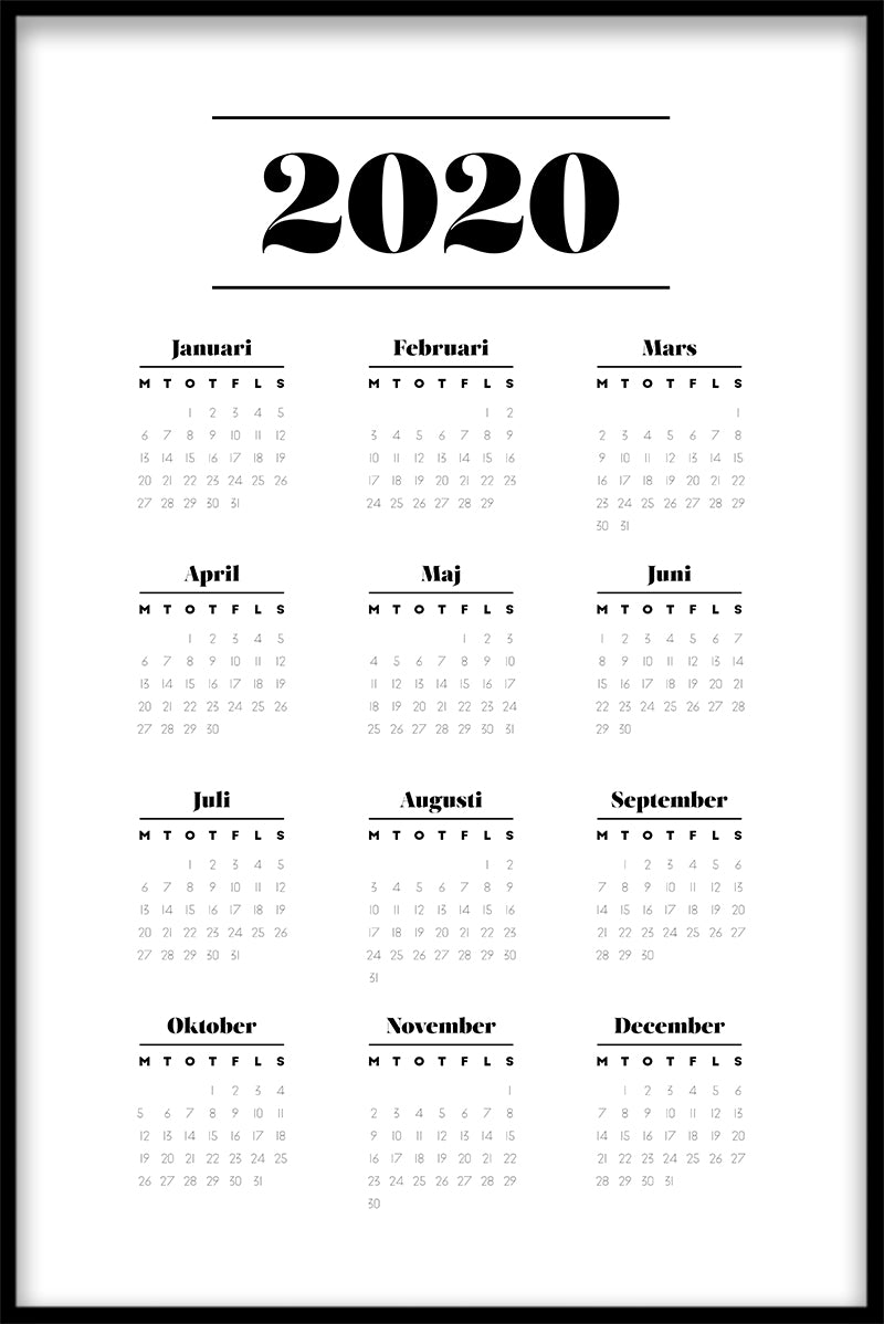 Kalender N03 poster