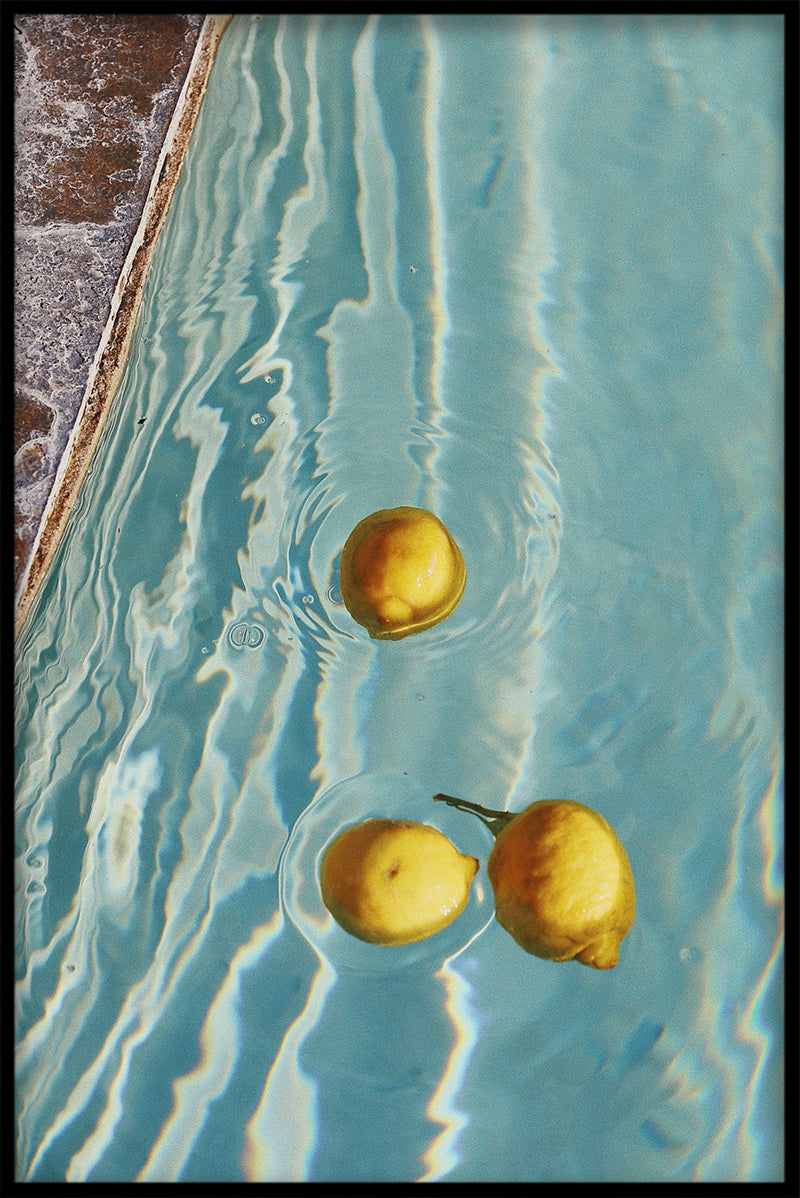 Pool citroner plakat