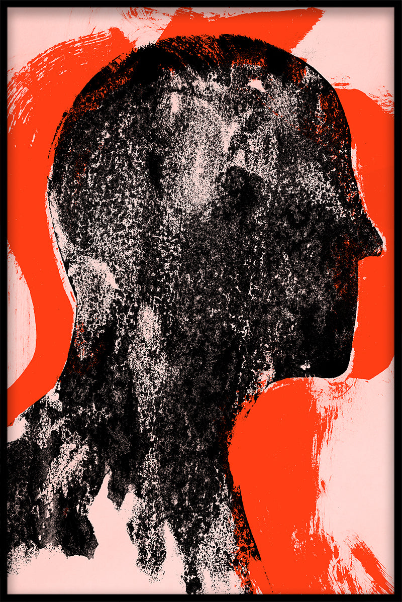 Abstrakt ansigtsaffisch-pp