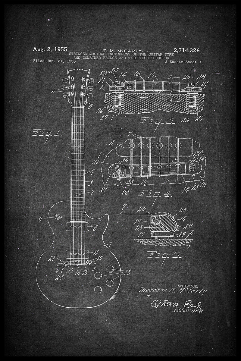 McCarty Gyutar patentplakat