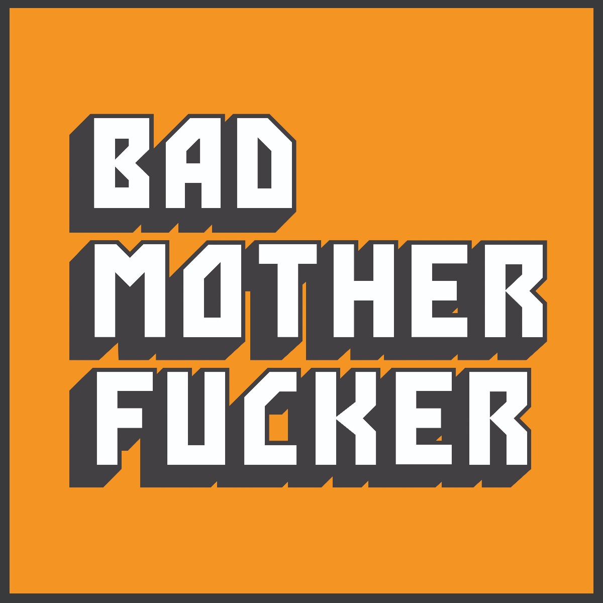 Bad Mother Fucker Pulp Fiction plakat