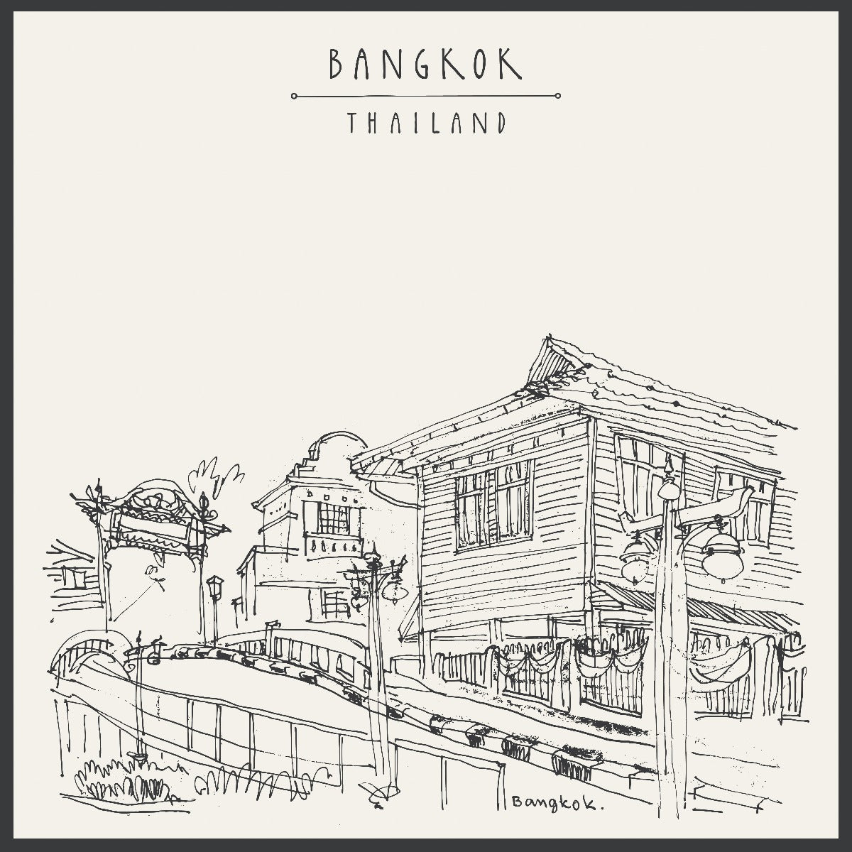 Bangkok Thailand Illustration N02 varer