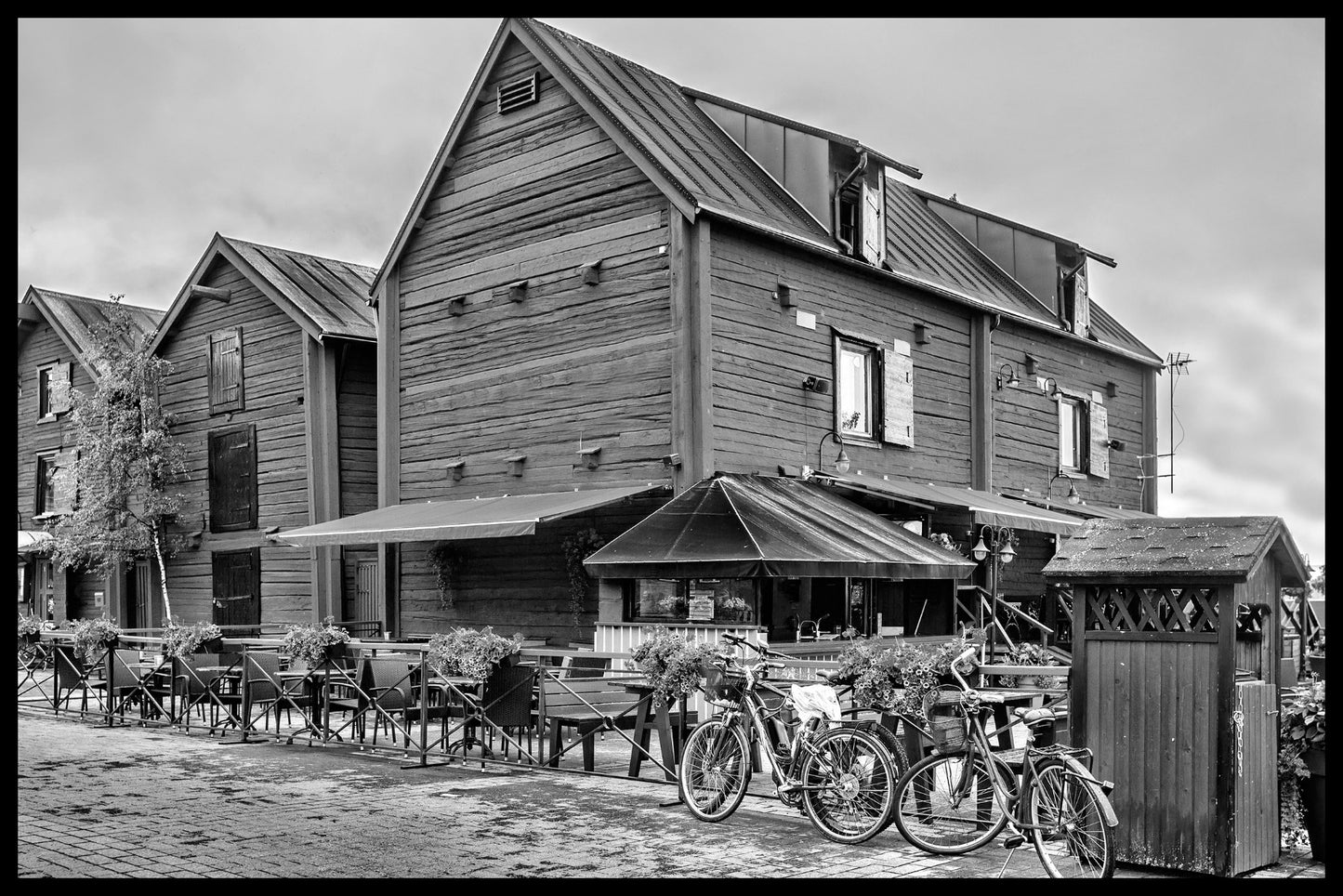 Gamla trähus Uleåborg plakat